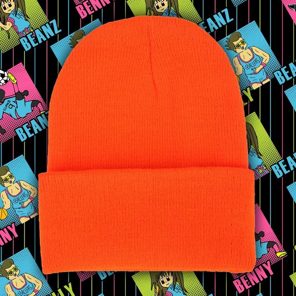 NWOT Hunter Orange Essential Classic Beanie - Picture 1 of 1